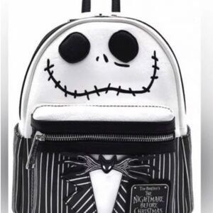 Loungefly Black and White Nightmare Before Christmas Backpack